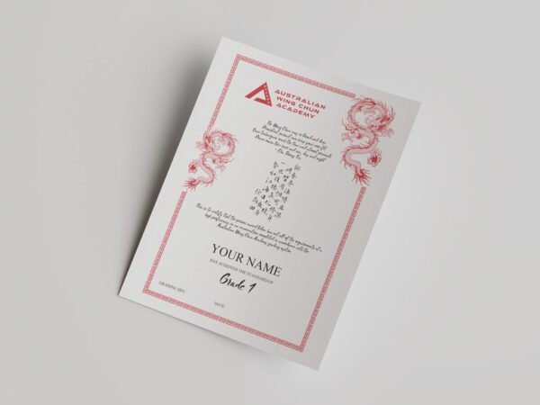 AWCA Grading Certificate