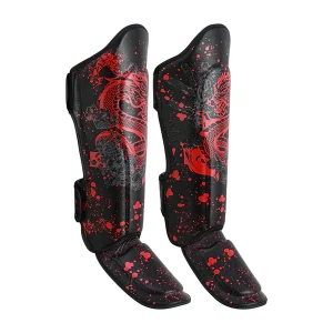 Muay Thai Shin Instep Guard - Black Dragon